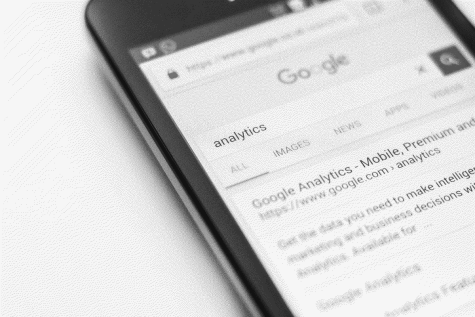 résultat de recherche google pour le mot clé analytics
