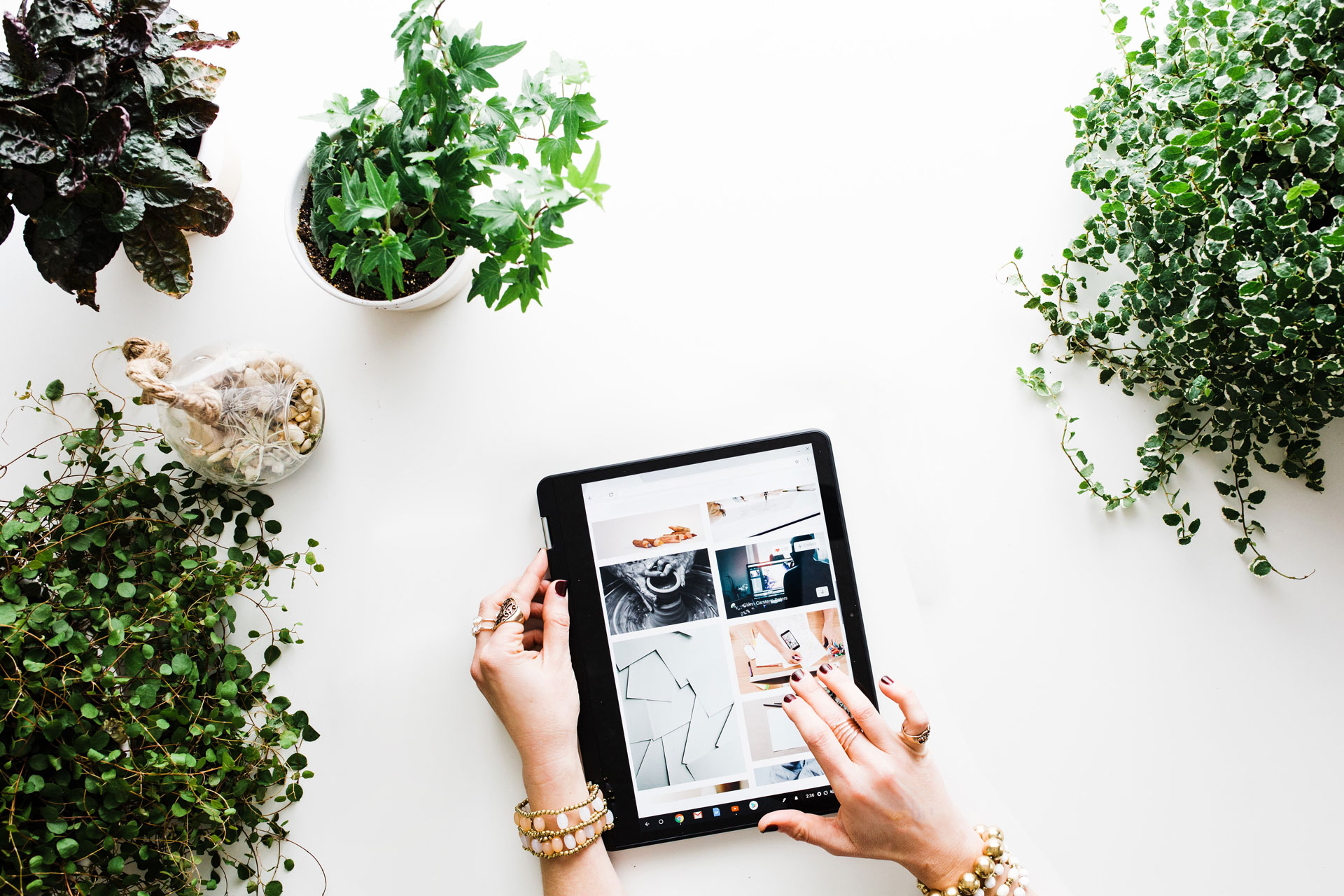 expert social media sur sa tablette