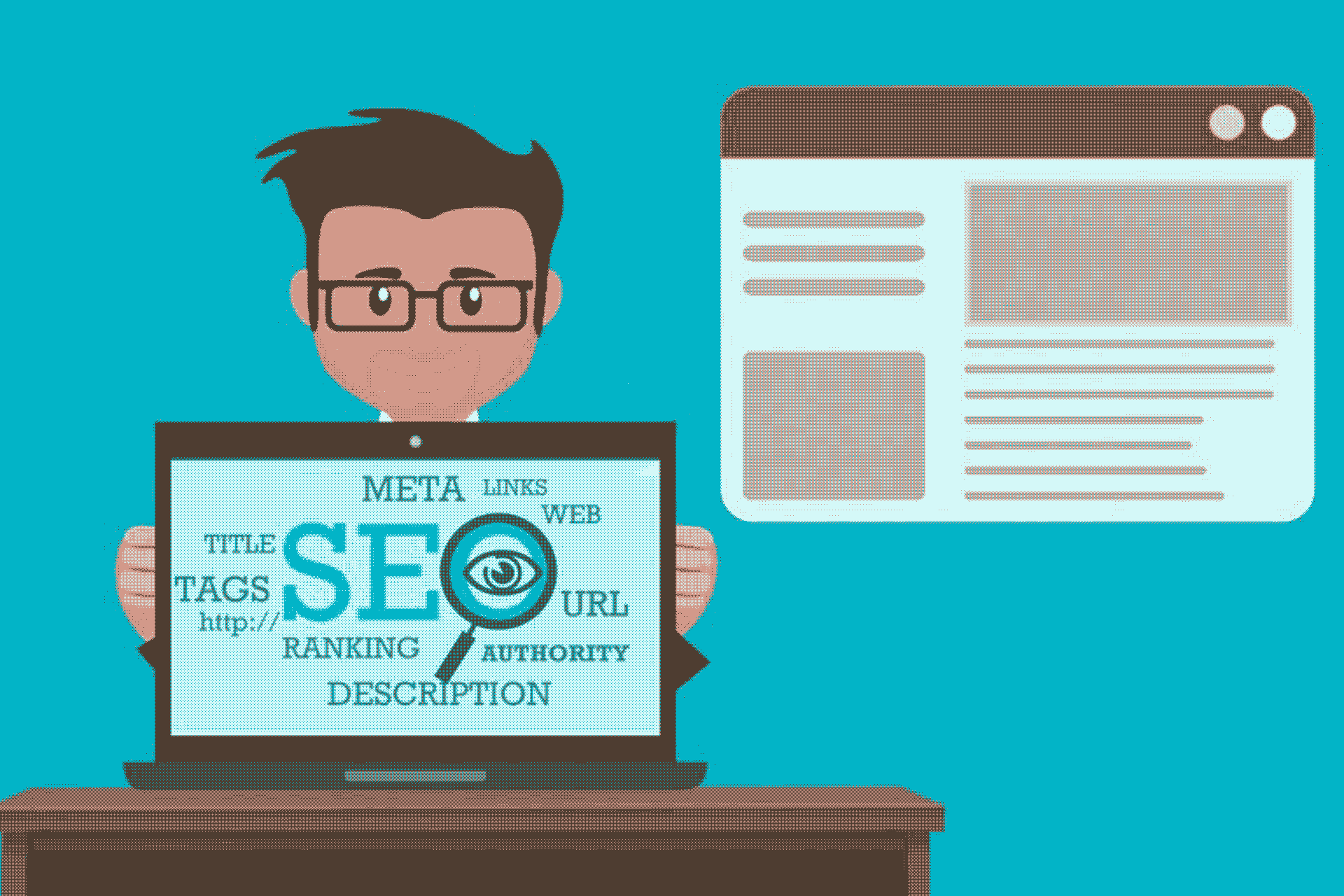 illustration des différents aspects du seo