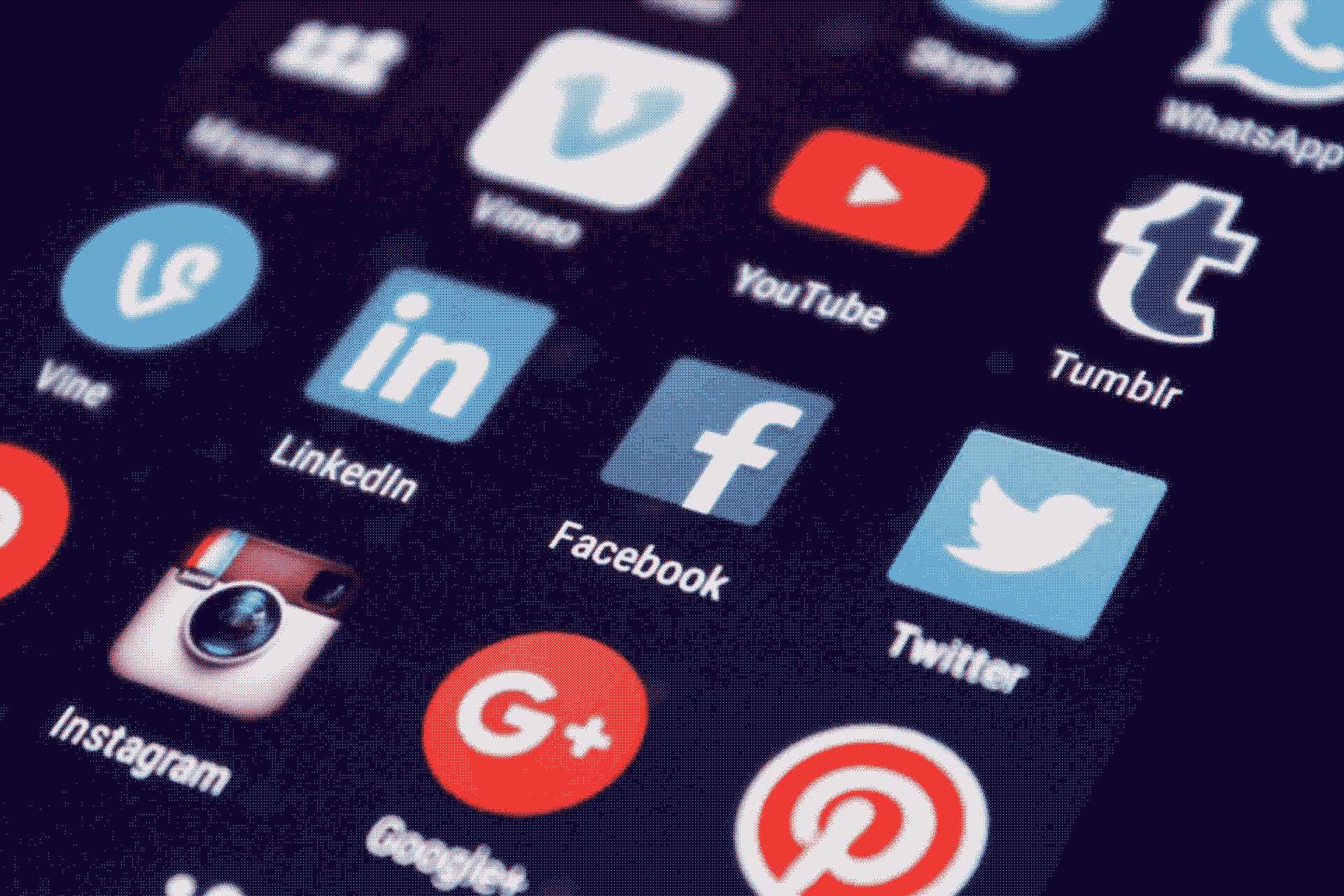 logos de réseaux sociaux